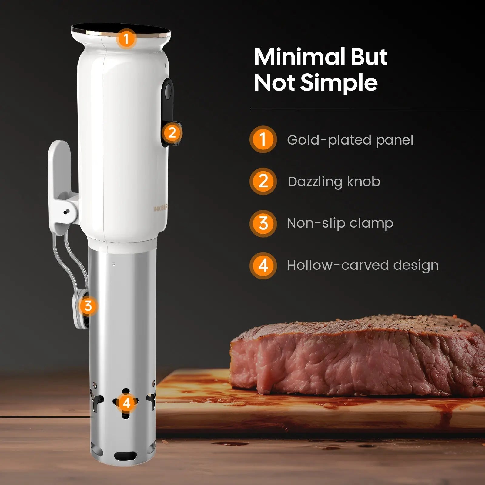 JOLIEO-Electronica-Extra Compact WiFi Sous Vide Koker - Solo Porties - CULINAIR