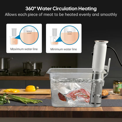 JOLIEO-Electronica-Extra Compact WiFi Sous Vide Koker - Solo Porties - CULINAIR