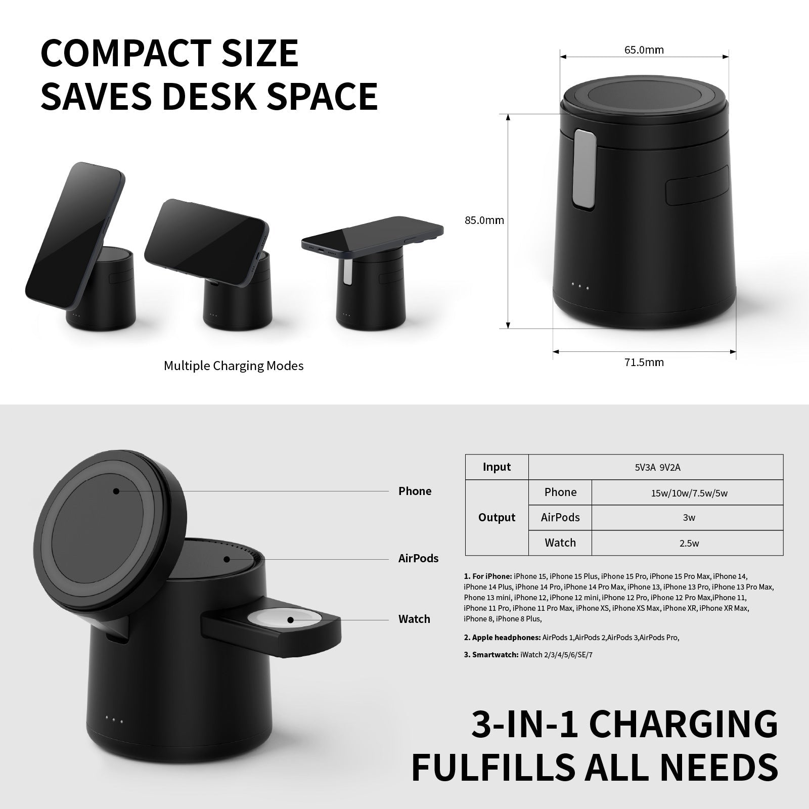 JOLIEO-Electronica-Magnetische 3-in-1 Draadloze Fast Charger - CHARGEFLOW