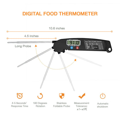 JOLIEO-Electronica-Nooit Meer Droge Kip - Digitale Kernthermometer Direct Aflezen - GrillMeister