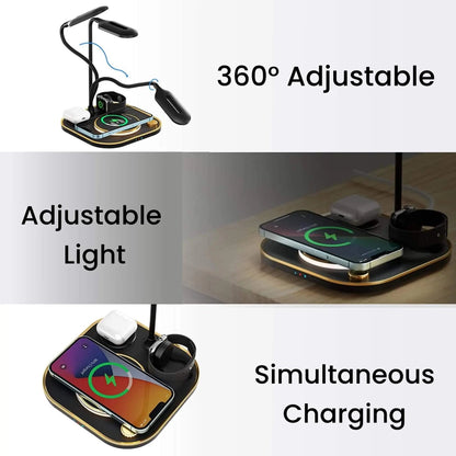 JOLIEO-Electronica-Opgeruimde Werkplek - 3-in-1 Oplaad Bureau Lamp - DESKLIGHT