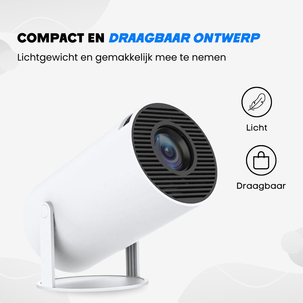 JOLIEO-Electronica-PIXELPRO Mini Draadloze Projector - Thuisbioscoop in je Zak