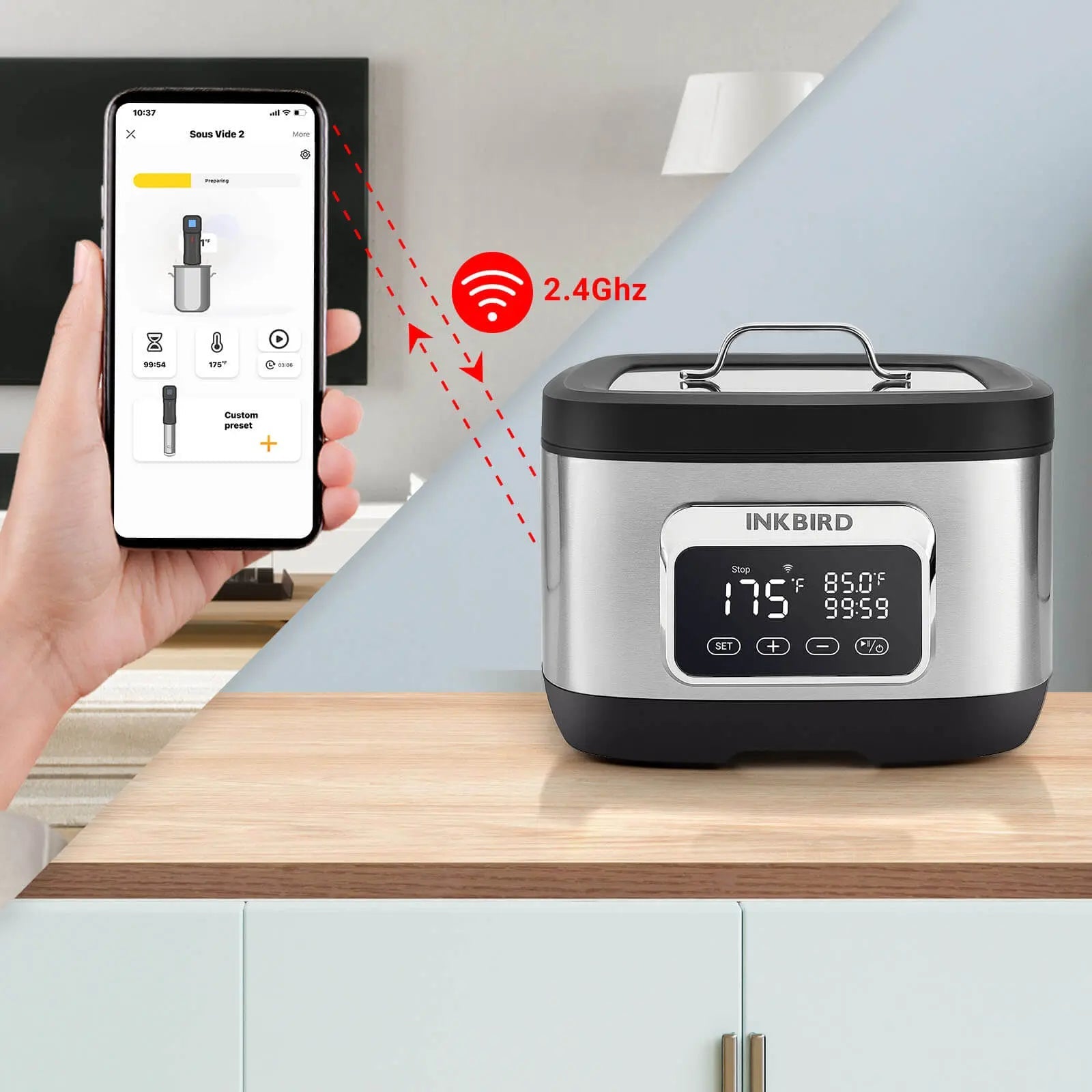 JOLIEO-Electronica-Slimme WiFi Sous Vide Precisie Koker - CULINAIR