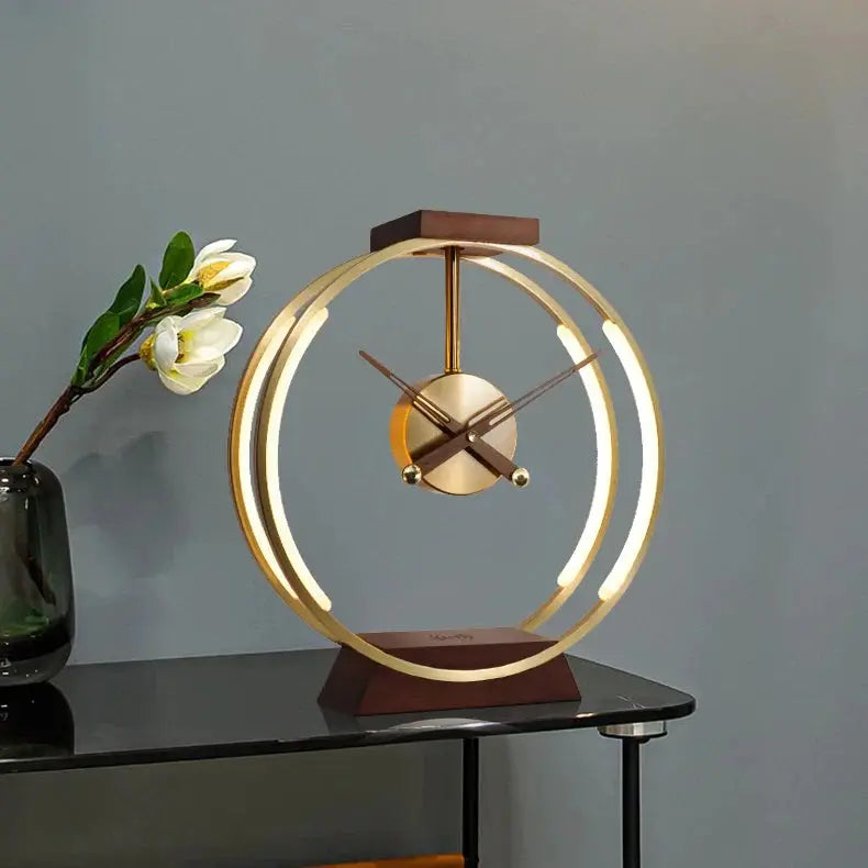 JOLIEO-Electronica-Strak Design Klok Lamp met Draadloos Opladen - TIMEGLOW