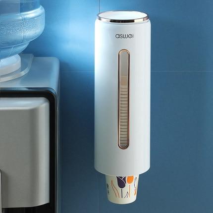 JOLIEO-Keuken & Eten-Nooit Meer Rommelige Aanrecht - De CupEase Wand Beker Dispenser