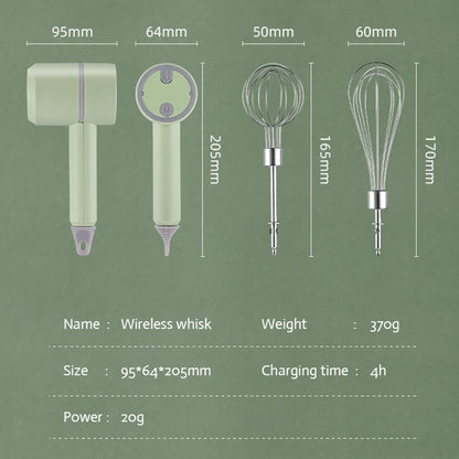 JOLIEO-Keuken & Eten-Ultieme Keuken Vrijheid - Draadloze Oplaadbare Handmixer - MixGenius