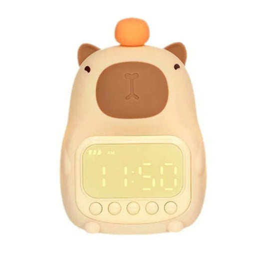 JOLIEO-Kinderlampen-Tijd Voor Cuteness and Comfort - Het CapyKlok Nachtlampje Met Klok