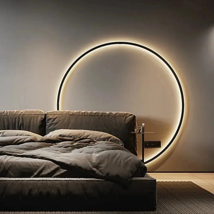 VELORA - Strakke LED Wandlamp voor Slaapkamer & Woonkamer Glow